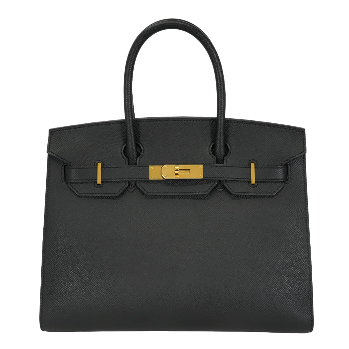[Pre-loved] HERMES Handbag Birkin30 Sellier Sellier Noir (Black) Veau Epsom Gold HW Stamp U[LIKE NEW][Authentic]
