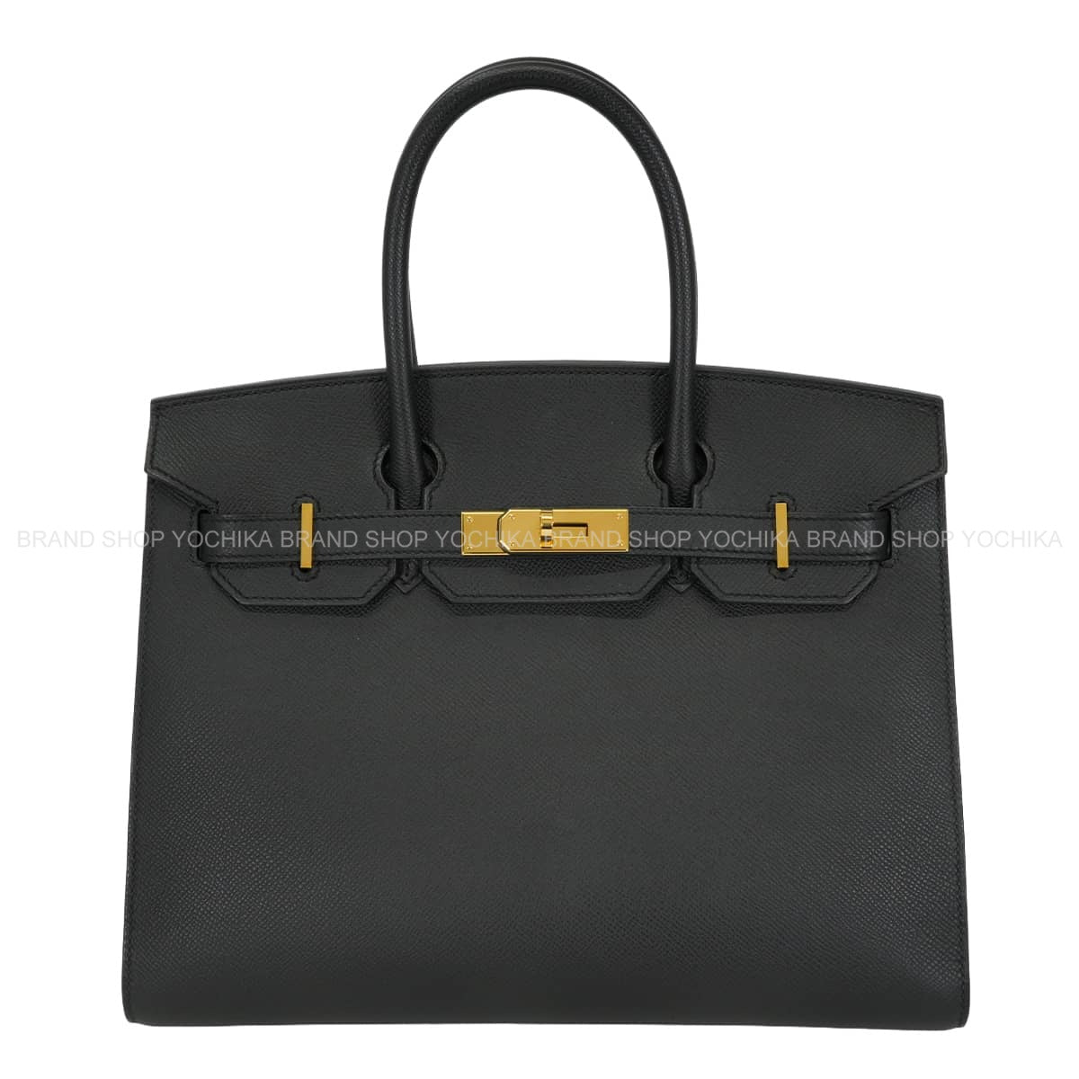 [Pre-loved] HERMES Handbag Birkin30 Sellier Sellier Noir (Black) Veau Epsom Gold HW Stamp U[LIKE NEW][Authentic]