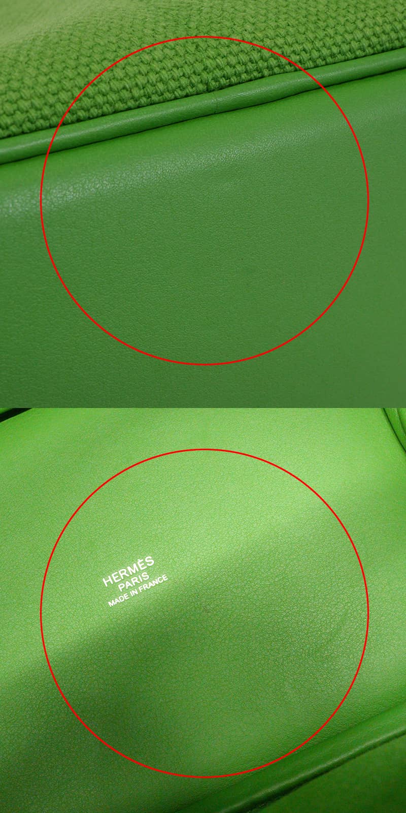 [Pre-loved] HERMES Handbag Picotin Lock 18 PM Cargo pockets Vert Yucca Toile Goeland/Veau Swift Silver HW Stamp W[USED SA][Authentic]