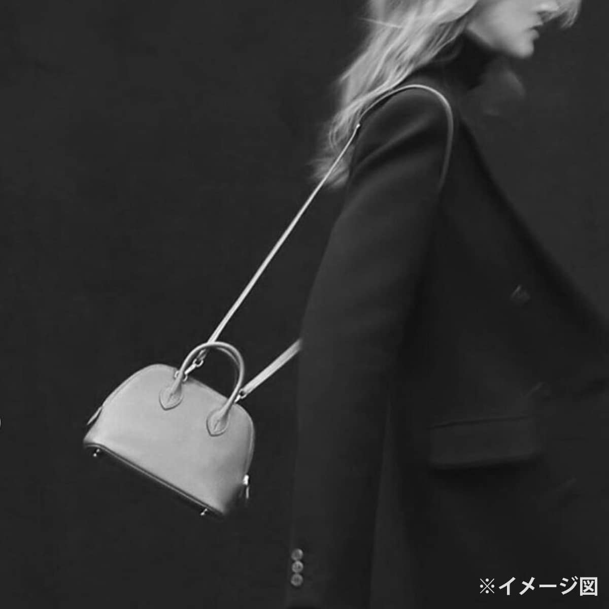 HERMES Shoulder bag Bolide 1923 20 mini Jaune Citron Chevre Mysore Silver HW Stamp G[EXCELLENT][Authentic]
