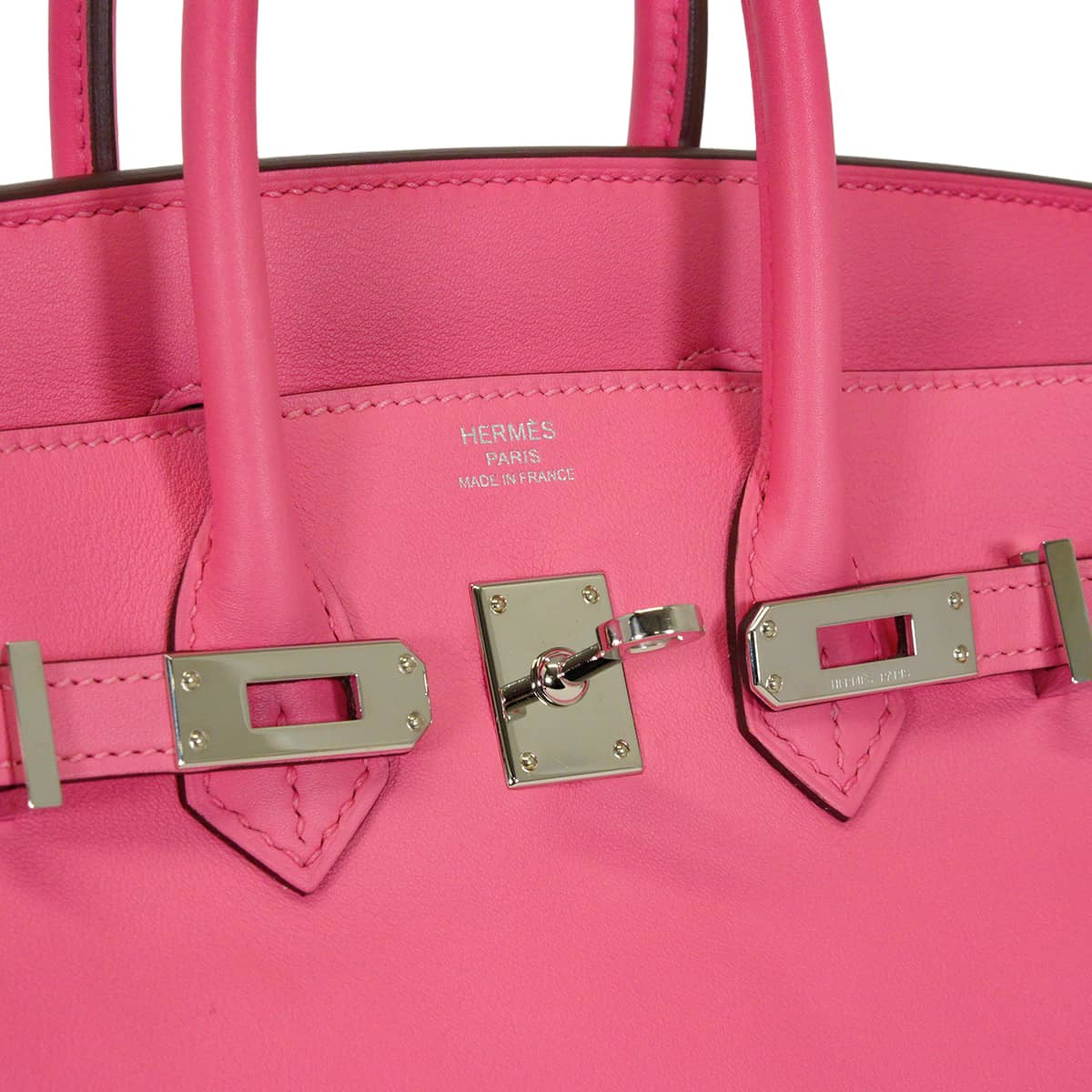 [Pre-loved] HERMES Handbag Birkin25 Rose Azalee Veau Swift Silver HW Stamp A[LIKE NEW][Authentic]
