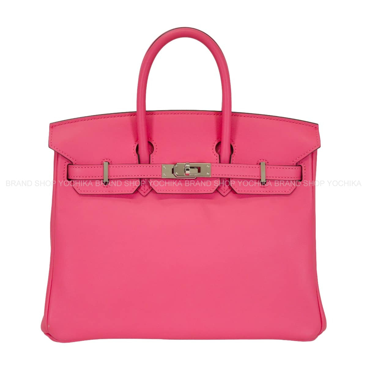 [Pre-loved] HERMES Handbag Birkin25 Rose Azalee Veau Swift Silver HW Stamp A[LIKE NEW][Authentic]