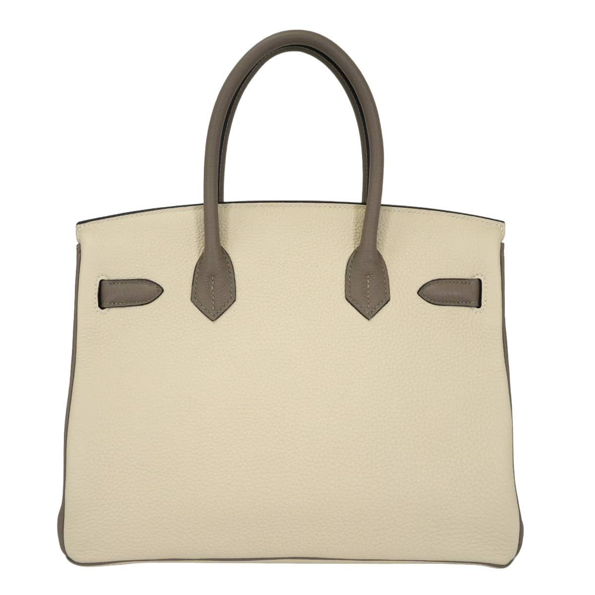HERMES Handbag Birkin30 Personal order Craie/Gris Asphalte Veau Togo Mat Gold HW Stamp Z[EXCELLENT][Authentic]