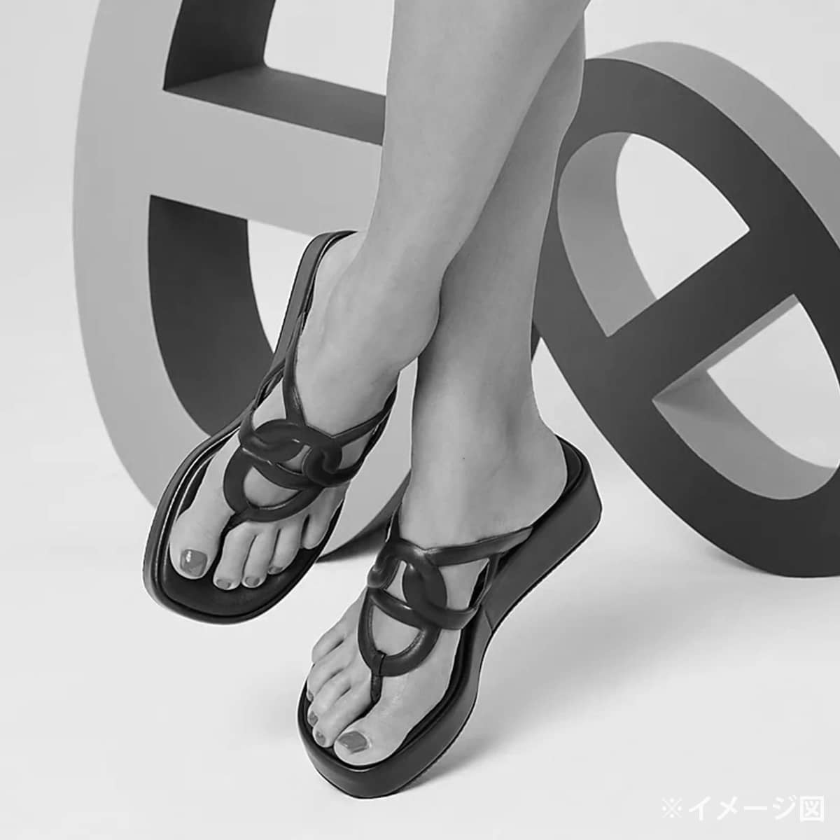 2023SS HERMES sandals Gypsy Vert d'eau Nappa leather/suede #36 Gold HW[EXCELLENT][Authentic]