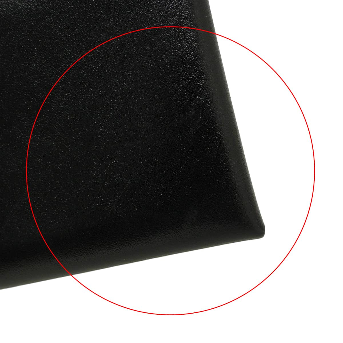 [Pre-loved] HERMES card holder Calvi Duo Noir (Black) Box Calf Silver HW Stamp B[USED A][Authentic]