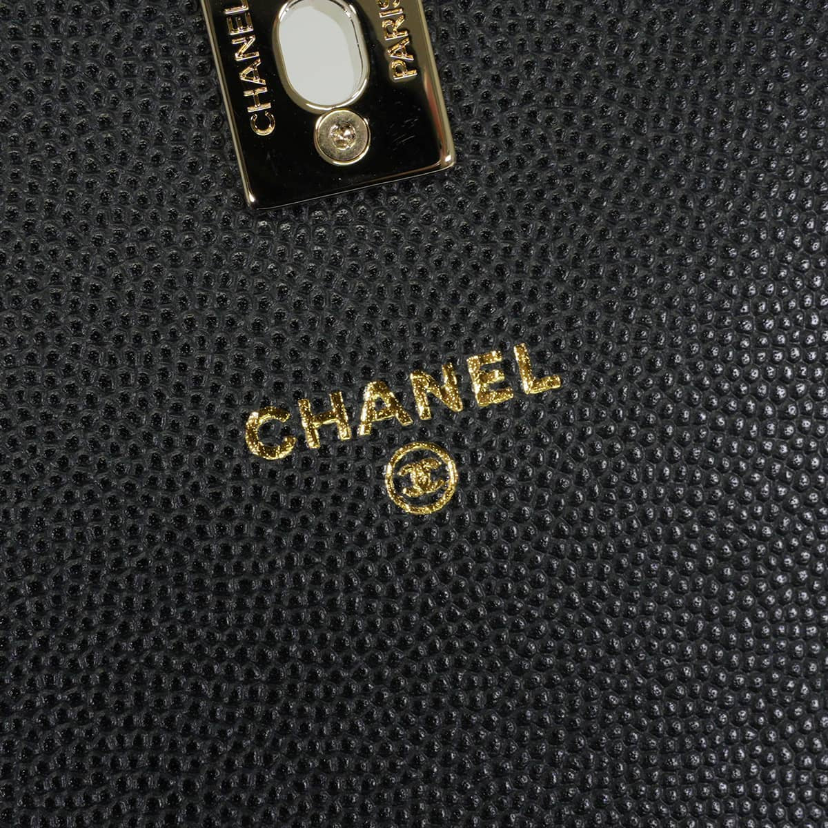 2025/26AW CHANEL Chain wallet Chain wallet Top handle Matelasse COCO Mark Noir (Black) Graind Calf(Caviarskin) Champagne Gold HW AP4931[BRAND NEW][Authentic]