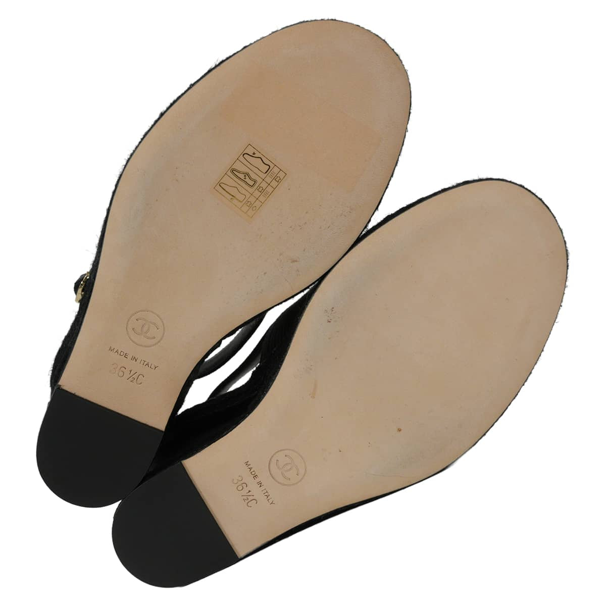 2026SS CHANEL sandals Wedge Sole COCO Mark Noir (Black) Cotton corduroy Champagne Gold HW G47047[EXCELLENT][Authentic]