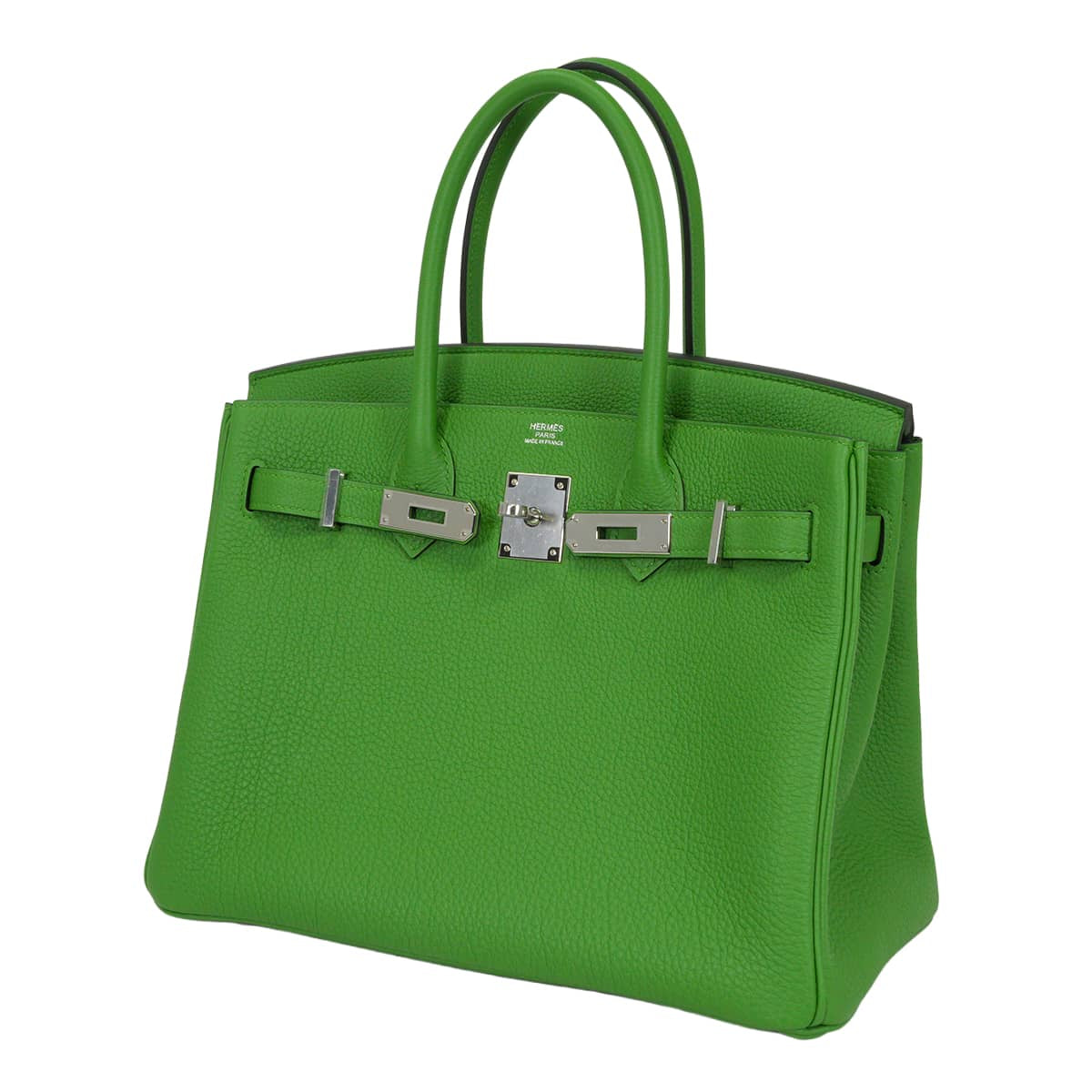 HERMES Handbag Birkin30 Vert Yucca Veau Togo Silver HW Stamp G[BRAND NEW][Authentic]