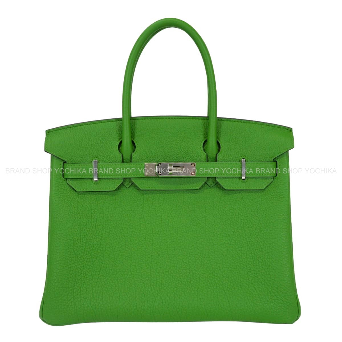 HERMES Handbag Birkin30 Vert Yucca Veau Togo Silver HW Stamp G[BRAND NEW][Authentic]