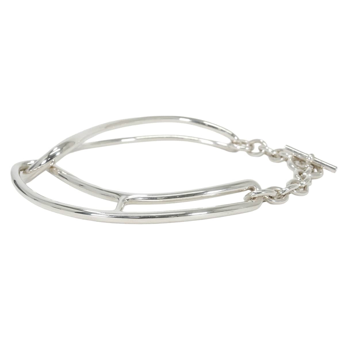 [Pre-loved] HERMES necklace Choker Chaine d'Ancre Punk #SH Silver Silver925 (SV925 Ag925)[LIKE NEW][Authentic]