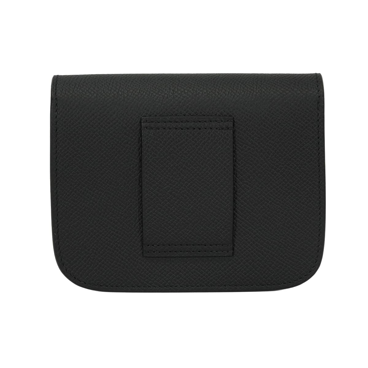 HERMES Bi-fold wallet Constance Slim Noir (Black) Veau Epsom Silver HW Stamp G[BRAND NEW][Authentic]