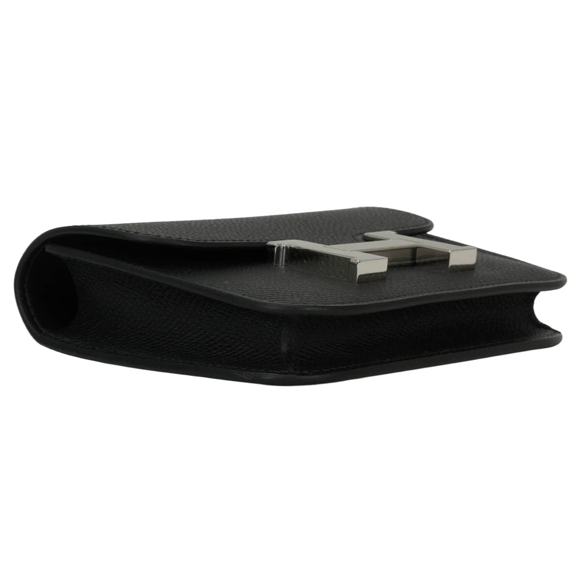 HERMES Bi-fold wallet Constance Slim Noir (Black) Veau Epsom Silver HW Stamp G[BRAND NEW][Authentic]