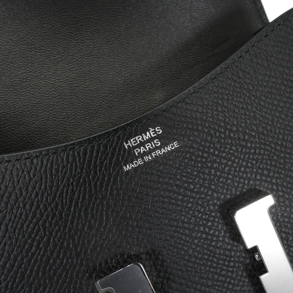 HERMES Bi-fold wallet Constance Slim Noir (Black) Veau Epsom Silver HW Stamp G[BRAND NEW][Authentic]