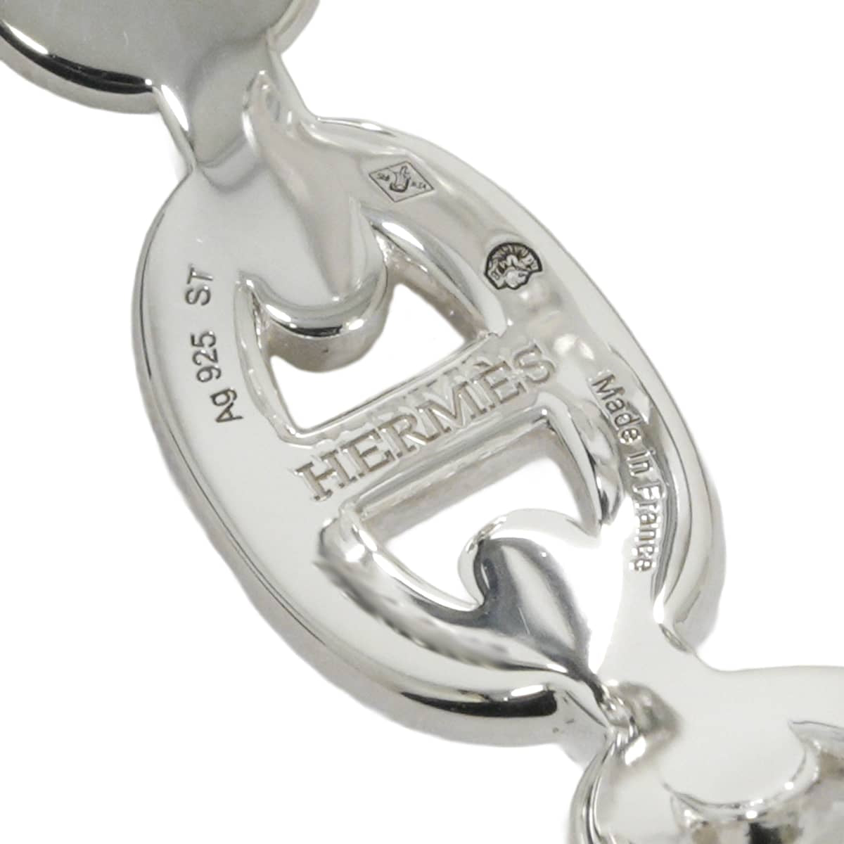 HERMES bracelet Bracelet Chaine d'Ancre Enchainee Double #ST Silver Silver925 (SV925 Ag925)[EXCELLENT][Authentic]
