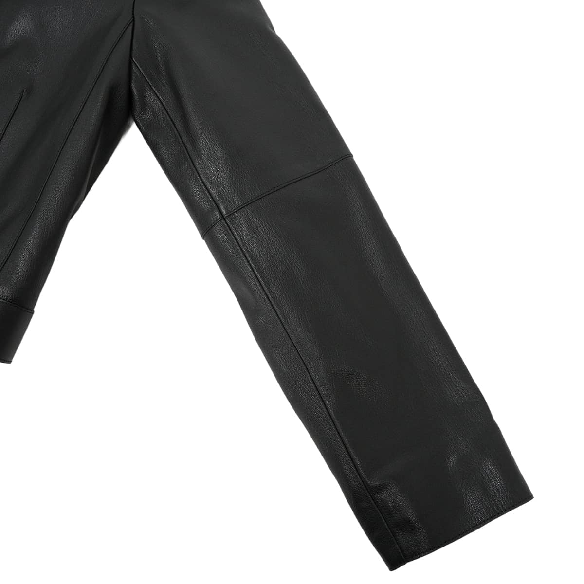 2026SS HERMES Plainly colored jacket Women's Clou de Selle Biker Noir (Black) Chevre Grene #36 Silver HW H6E1238D7[BRAND NEW][Authentic]