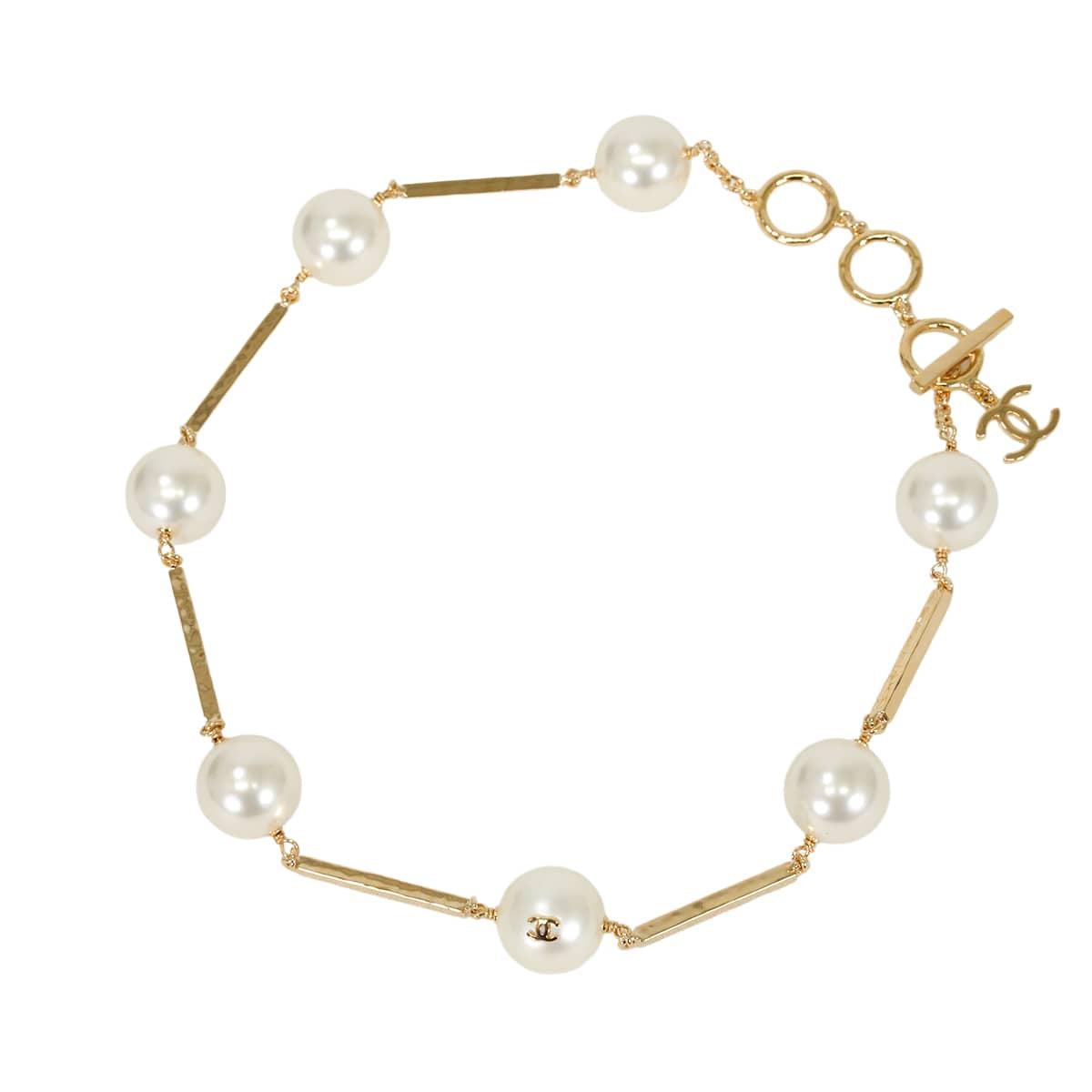 2026 Metiers d'Art Collection CHANEL necklace COCO Mark Pearl Goldpearl Metal/Resin Champagne Gold HW ABH739[BRAND NEW][Authentic]