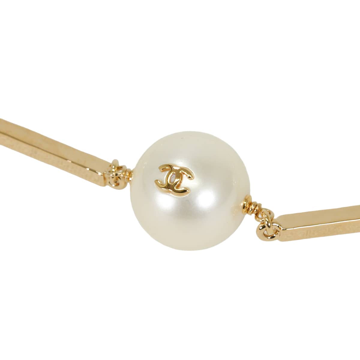 2026 Metiers d'Art Collection CHANEL necklace COCO Mark Pearl Goldpearl Metal/Resin Champagne Gold HW ABH739[BRAND NEW][Authentic]