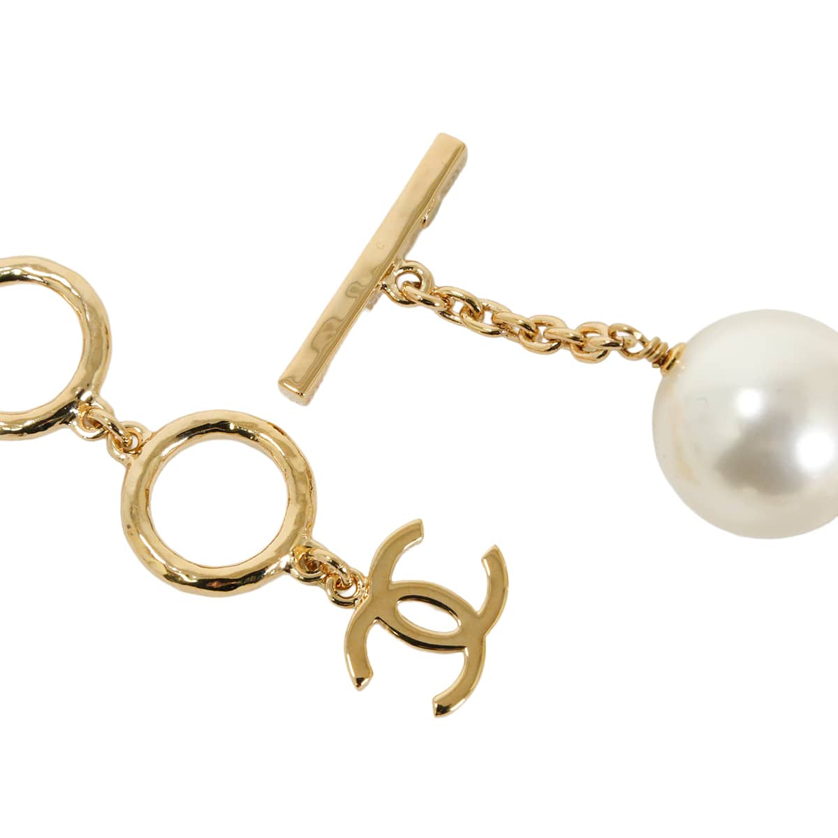 2026 Metiers d'Art Collection CHANEL necklace COCO Mark Pearl Goldpearl Metal/Resin Champagne Gold HW ABH739[BRAND NEW][Authentic]