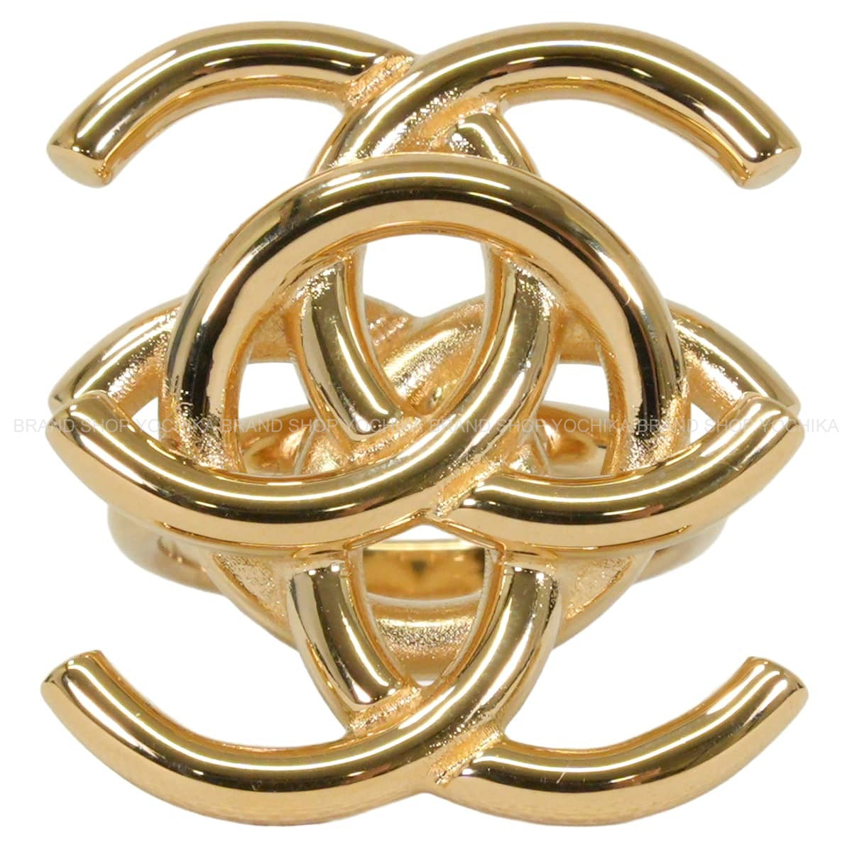 2027AW CHANEL ring Double COCO Mark Gold Metal #51 Champagne Gold HW ABH798[BRAND NEW][Authentic]