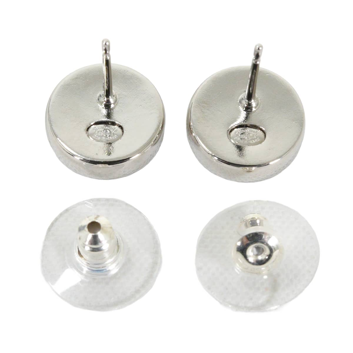 2026/27AW CHANEL pierced earring Round COCO Mark Brown Silver HW ABH779[BRAND NEW][Authentic]
