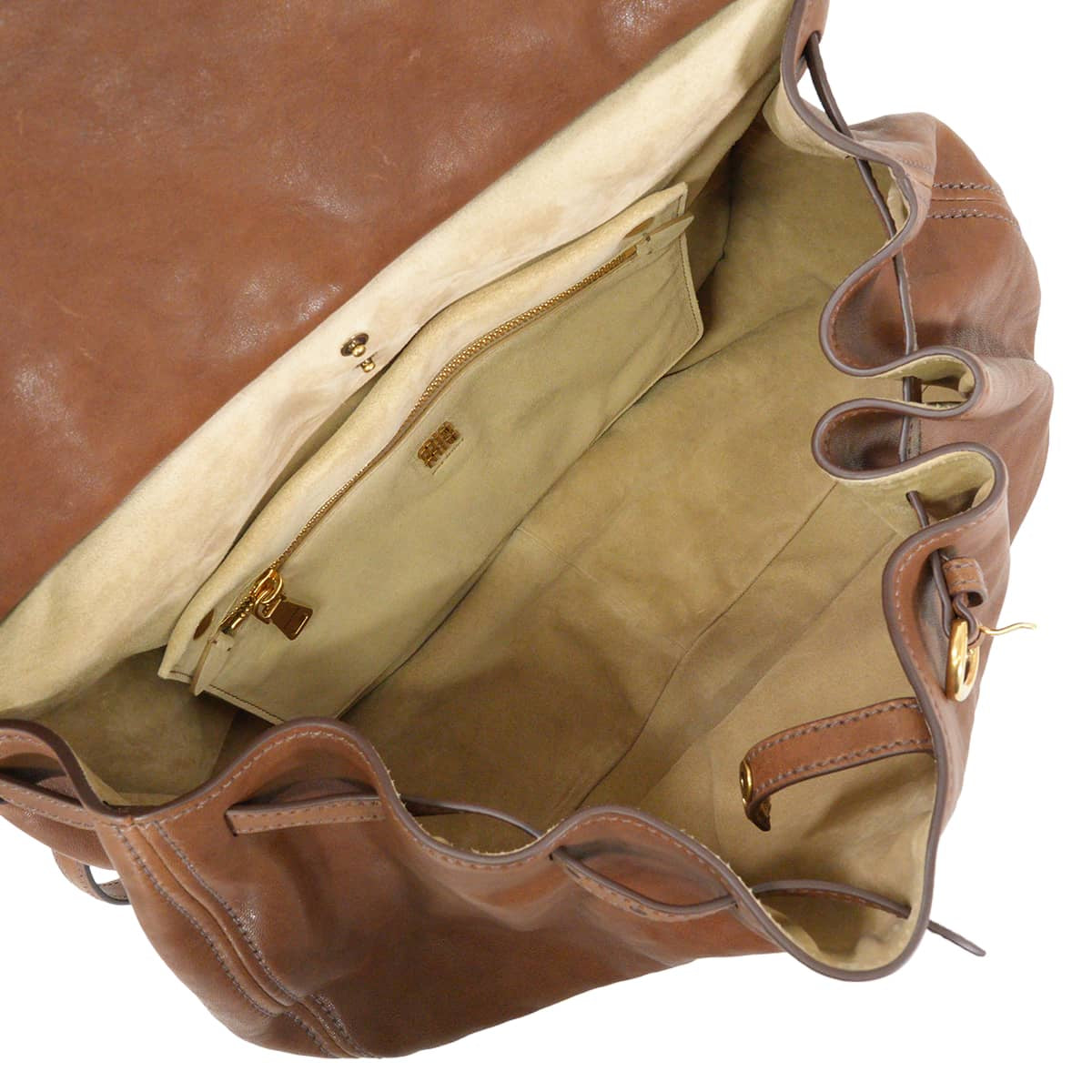 2026AW Miu Miu Shoulder bag Hobo Bag SACCARovere Nappa Aviator Antique Gold HW 5BC219[BRAND NEW][Authentic]