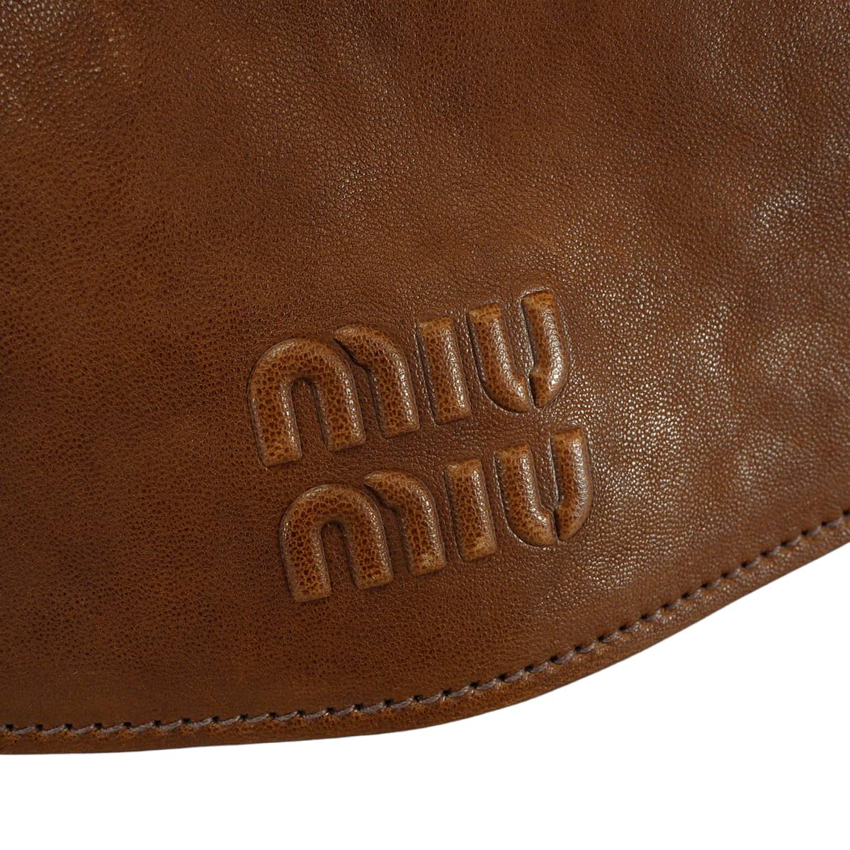 2026AW Miu Miu Shoulder bag Hobo Bag SACCARovere Nappa Aviator Antique Gold HW 5BC219[BRAND NEW][Authentic]