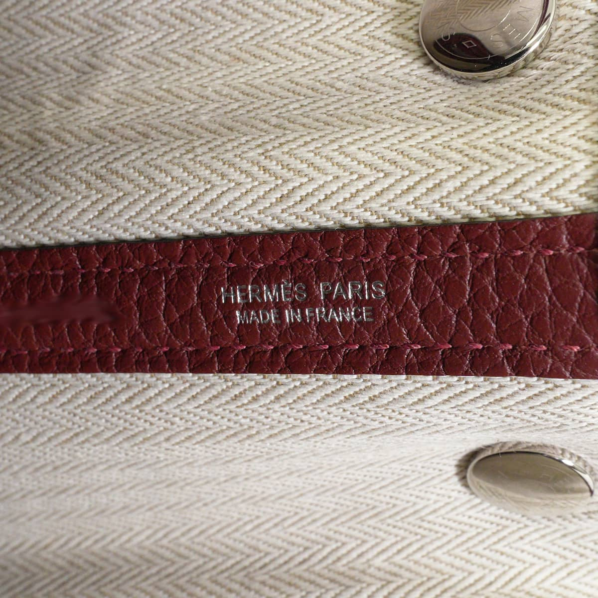 HERMES tote bag Garden Party 30 TPM Rouge H Veau Negonda Silver HW Stamp G[BRAND NEW][Authentic]
