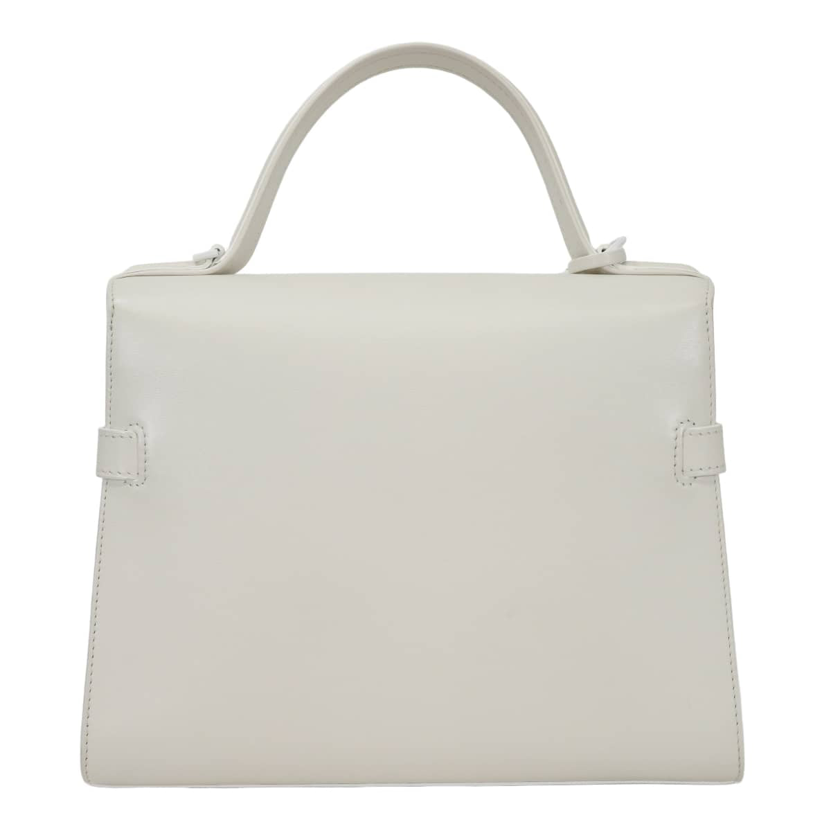 [Pre-loved] Delvaux Handbag Tempête MM Ivory calf Matte White Hardware AA0611AMF0AKSPA[LIKE NEW][Authentic]