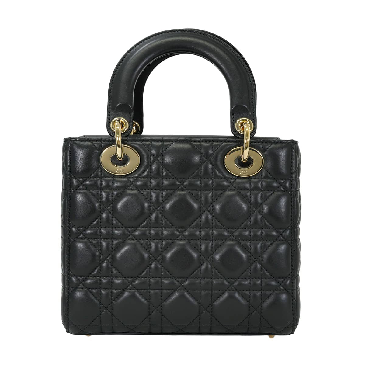 [Pre-loved] Dior Handbag Lady Dior My ABC Dior Small Noir (Black) Cannage Lambskin Gold HW[LIKE NEW][Authentic]