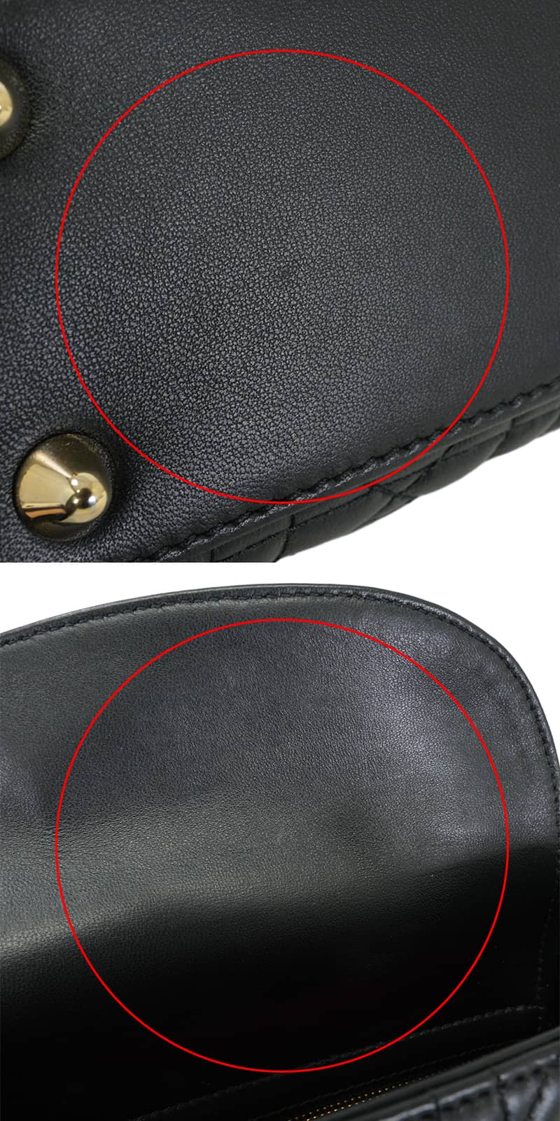 [Pre-loved] Dior Handbag Lady Dior My ABC Dior Small Noir (Black) Cannage Lambskin Gold HW[LIKE NEW][Authentic]