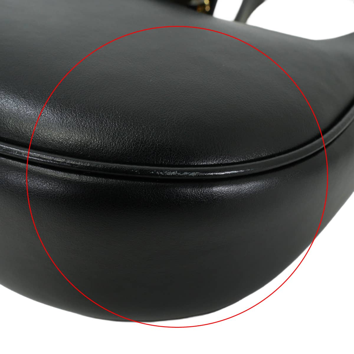 [Pre-loved] CELINE Shoulder bag AVA (Ava Triomphe) Noir (Black) Smooth carf skin Gold HW 114493DGQ.38NO[LIKE NEW][Authentic]