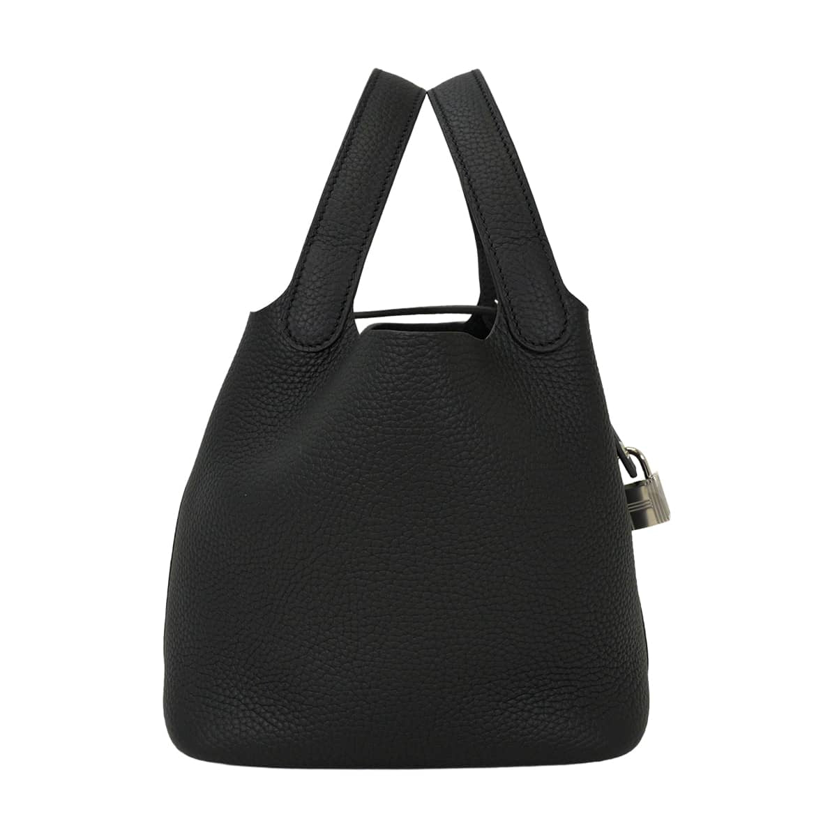 HERMES Handbag Picotin Lock 18 PM Noir (Black) Taurillon Clemence Silver HW Stamp G[BRAND NEW][Authentic]