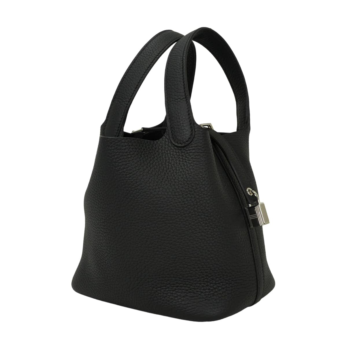 HERMES Handbag Picotin Lock 18 PM Noir (Black) Taurillon Clemence Silver HW Stamp G[BRAND NEW][Authentic]