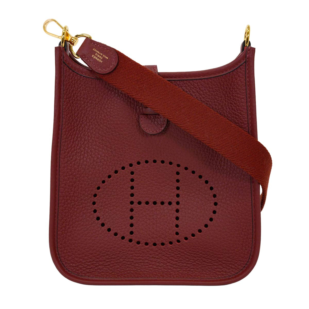 HERMES Shoulder bag Evelyne 16 TPM Rouge H Taurillon Clemence Gold HW Stamp G[BRAND NEW][Authentic]
