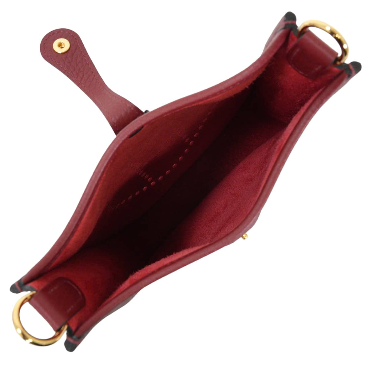 HERMES Shoulder bag Evelyne 16 TPM Rouge H Taurillon Clemence Gold HW Stamp G[BRAND NEW][Authentic]
