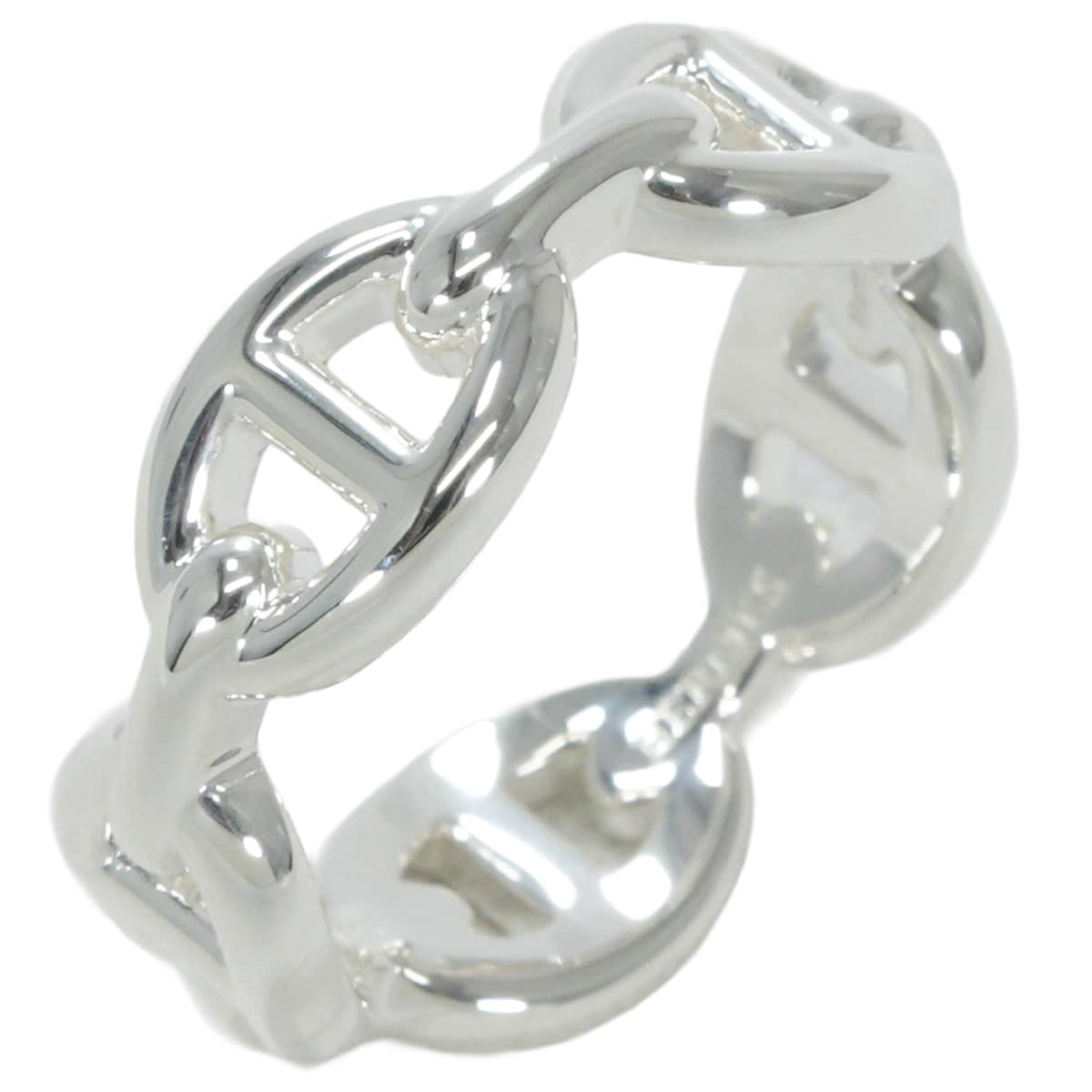 HERMES ring Chaine d'Ancre Enchainee PM Silver Silver925 (SV925 Ag925) #55[BRAND NEW][Authentic]