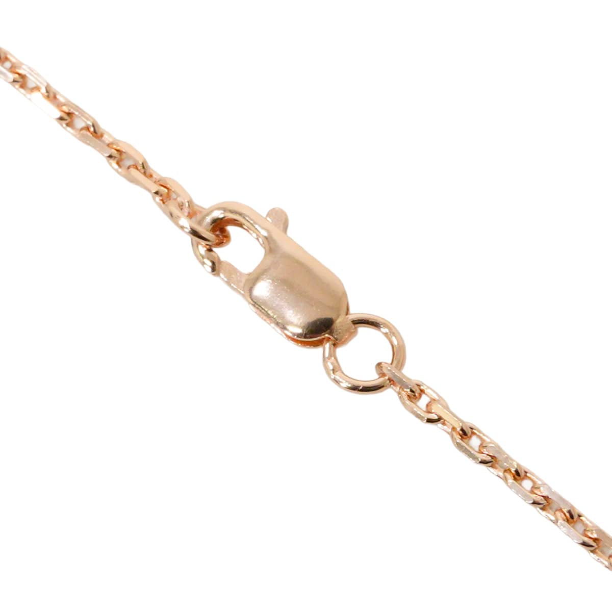 HERMES necklace Mini Pop H Pendant Blanc (White) Rose Gold plated/Lacquer[BRAND NEW][Authentic]