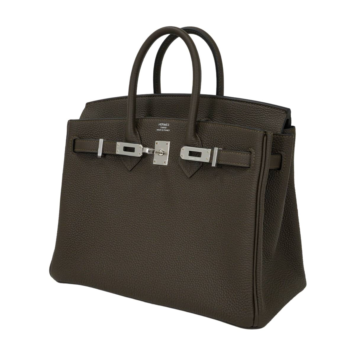 HERMES Handbag Birkin25 Vert Loden Veau Togo Silver HW Stamp G[BRAND NEW][Authentic]
