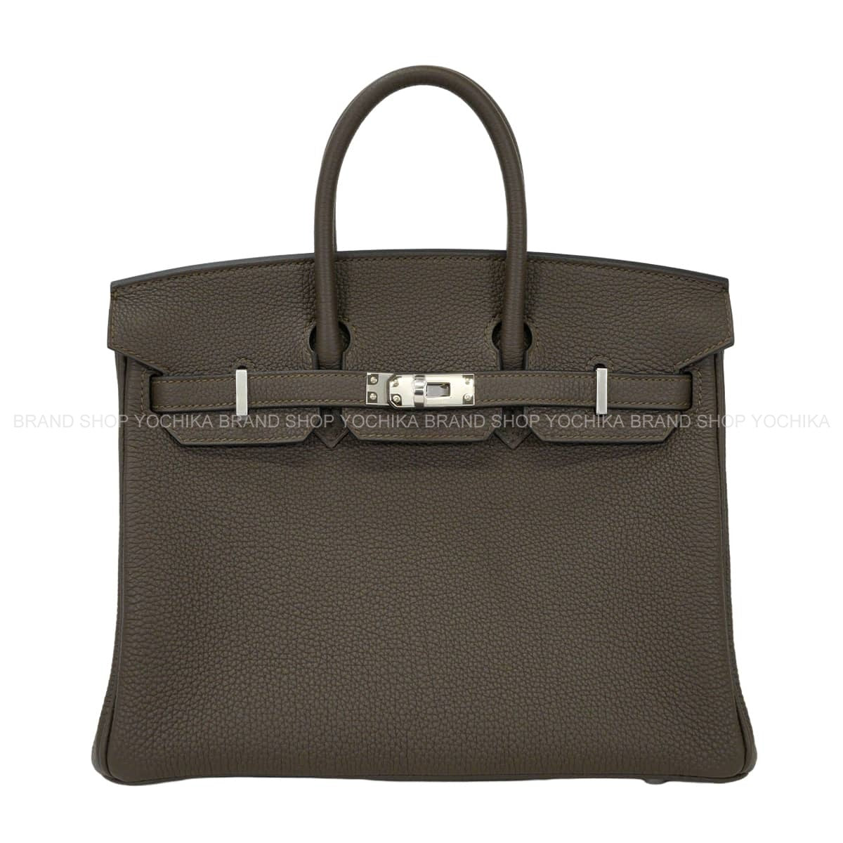 HERMES Handbag Birkin25 Vert Loden Veau Togo Silver HW Stamp G[BRAND NEW][Authentic]