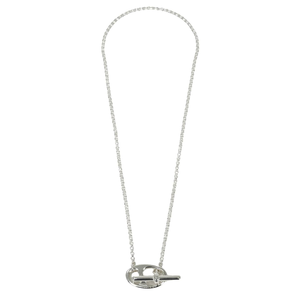 HERMES necklace Chaine d'Ancre Punk 48 Silver925 (SV925 Ag925)[EXCELLENT][Authentic]