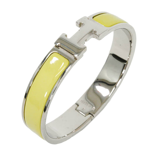 [Pre-loved] HERMES bracelet Clic H PM Jaune Silver plated[LIKE NEW][Authentic]