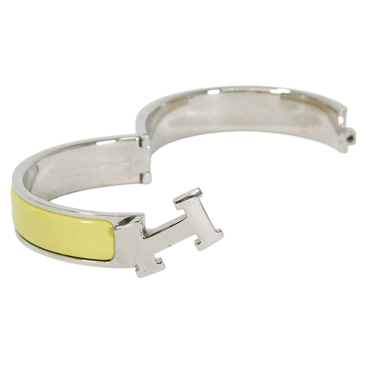 [Pre-loved] HERMES bracelet Clic H PM Jaune Silver plated[LIKE NEW][Authentic]