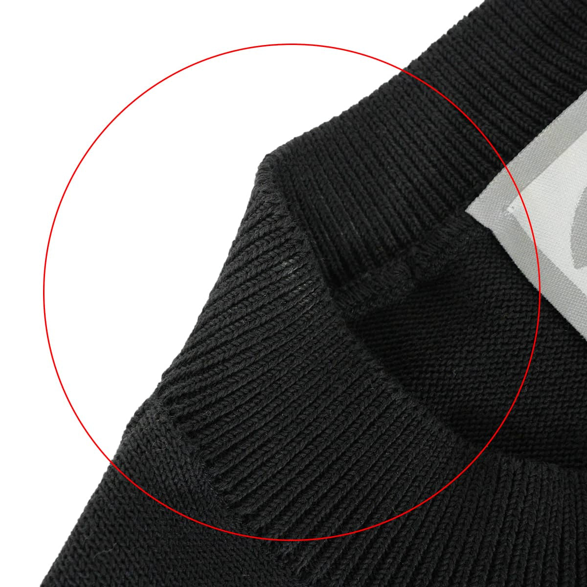 [Pre-loved] 2003AW CHANEL Knit Sports line short-sleeved COCO Mark Noir (Black)/Blanc (White) Cotton #36 P21671[LIKE NEW][Authentic]