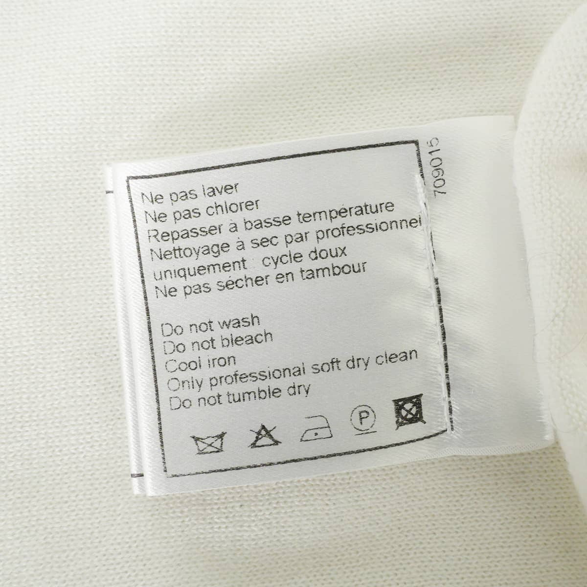 [Pre-loved] 2004SS CHANEL Tops Sleeveless Logo Blanc (White) Cotton #38 P23132[USED SA][Authentic]