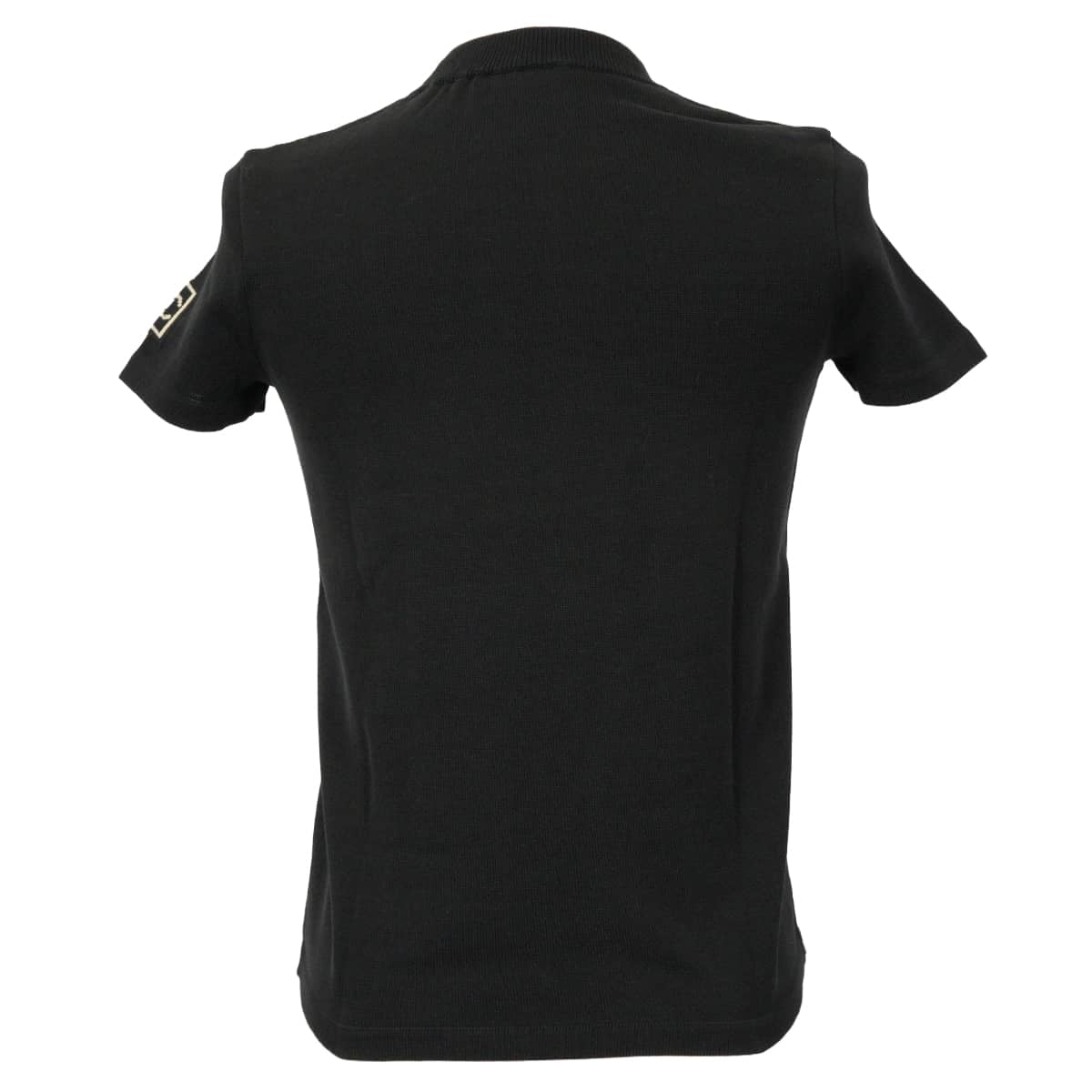 [Pre-loved] 2003AW CHANEL Short sleeve shirt Sports line short-sleeved COCO Mark Noir (Black)/Blanc (White) Cotton #36 P21671[USED SA][Authentic]