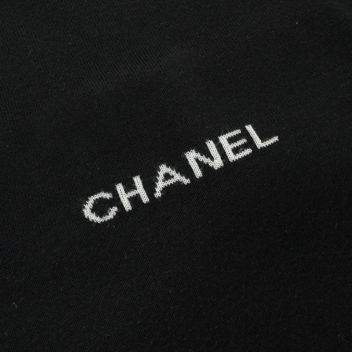 [Pre-loved] 2024SS CHANEL Tops Sleeveless Logo Noir (Black) Cotton #38 P23132[LIKE NEW][Authentic]