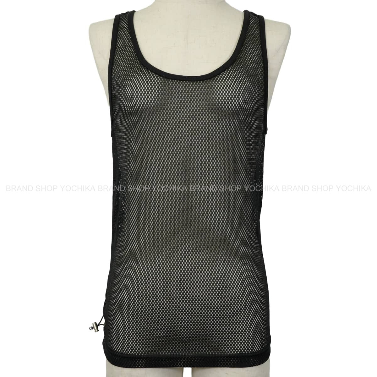[Pre-loved] 2003SS CHANEL Tank top Sports Line Mesh Noir (Black) Polyester Silver HW P21082[LIKE NEW][Authentic]