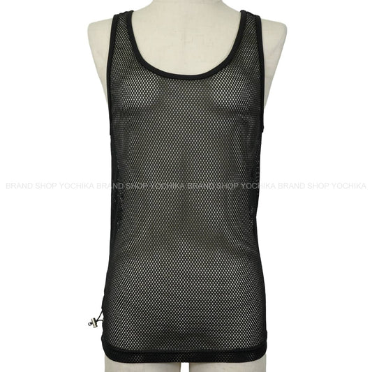 [Pre-loved] 2003SS CHANEL Tank top Sports Line Mesh Noir (Black) Polyester Silver HW P21082[LIKE NEW][Authentic]