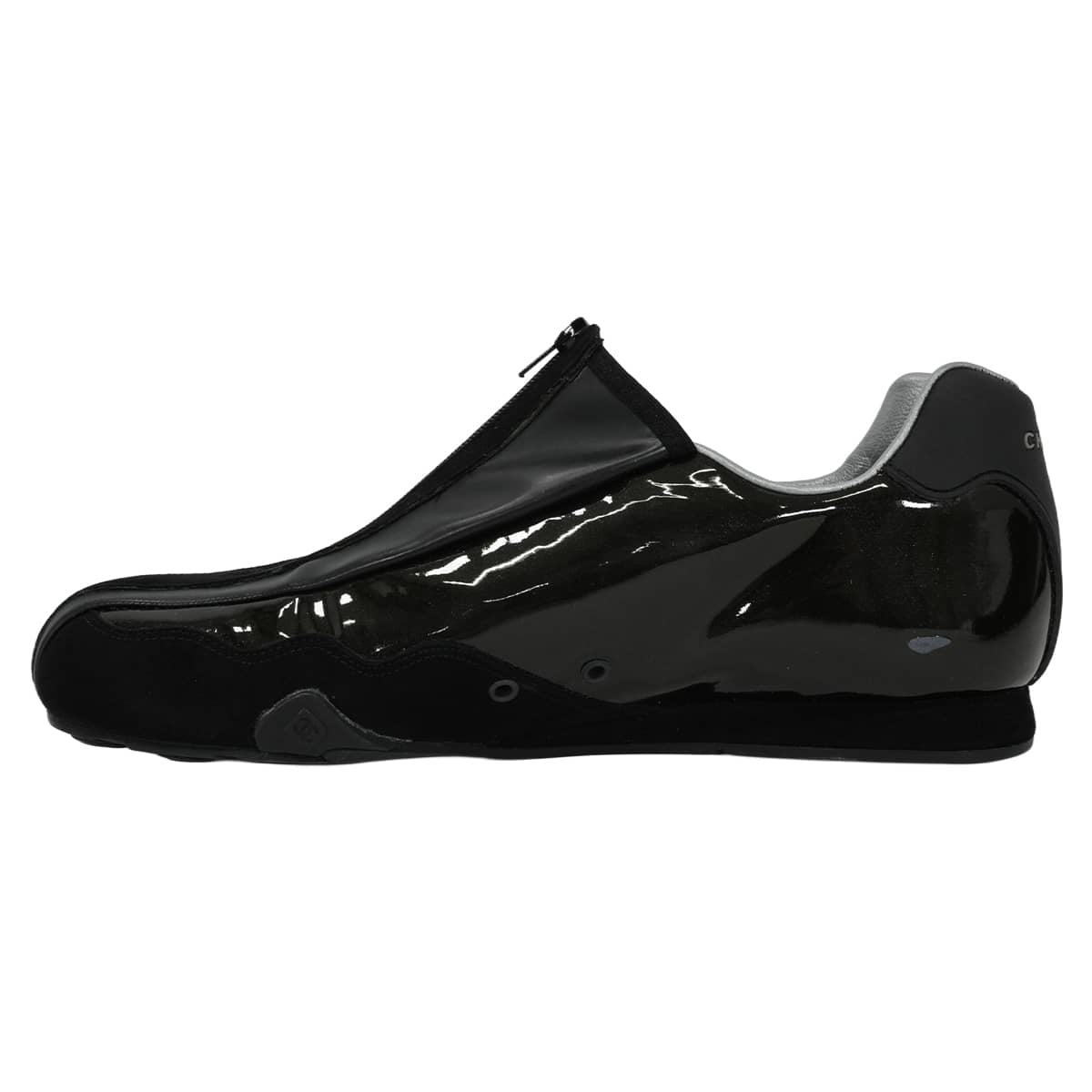 [Pre-loved] CHANEL sneakers Sports line Zip Lace Up COCO Mark Noir (Black) Patent leather/suede #36 G21654[LIKE NEW][Authentic]