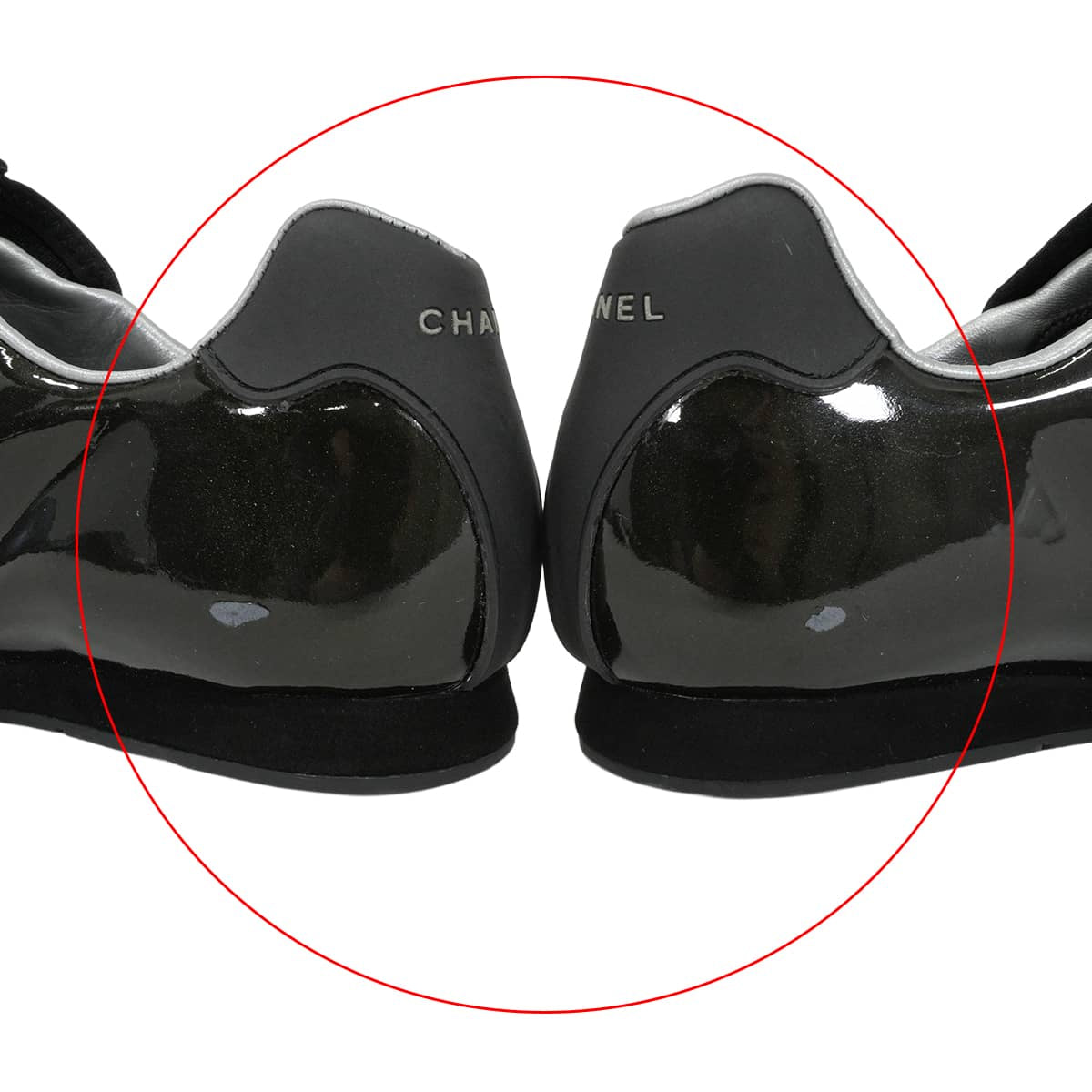 [Pre-loved] CHANEL sneakers Sports line Zip Lace Up COCO Mark Noir (Black) Patent leather/suede #36 G21654[LIKE NEW][Authentic]
